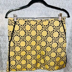 Stylish Yellow and Black Women's Skirt